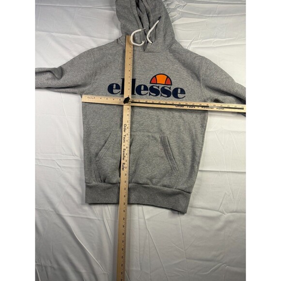 Ellesse Hoodie Womens Size Small Pullover Gray Long Sleeve Kangaroo Pocket - Picture 3 of 7